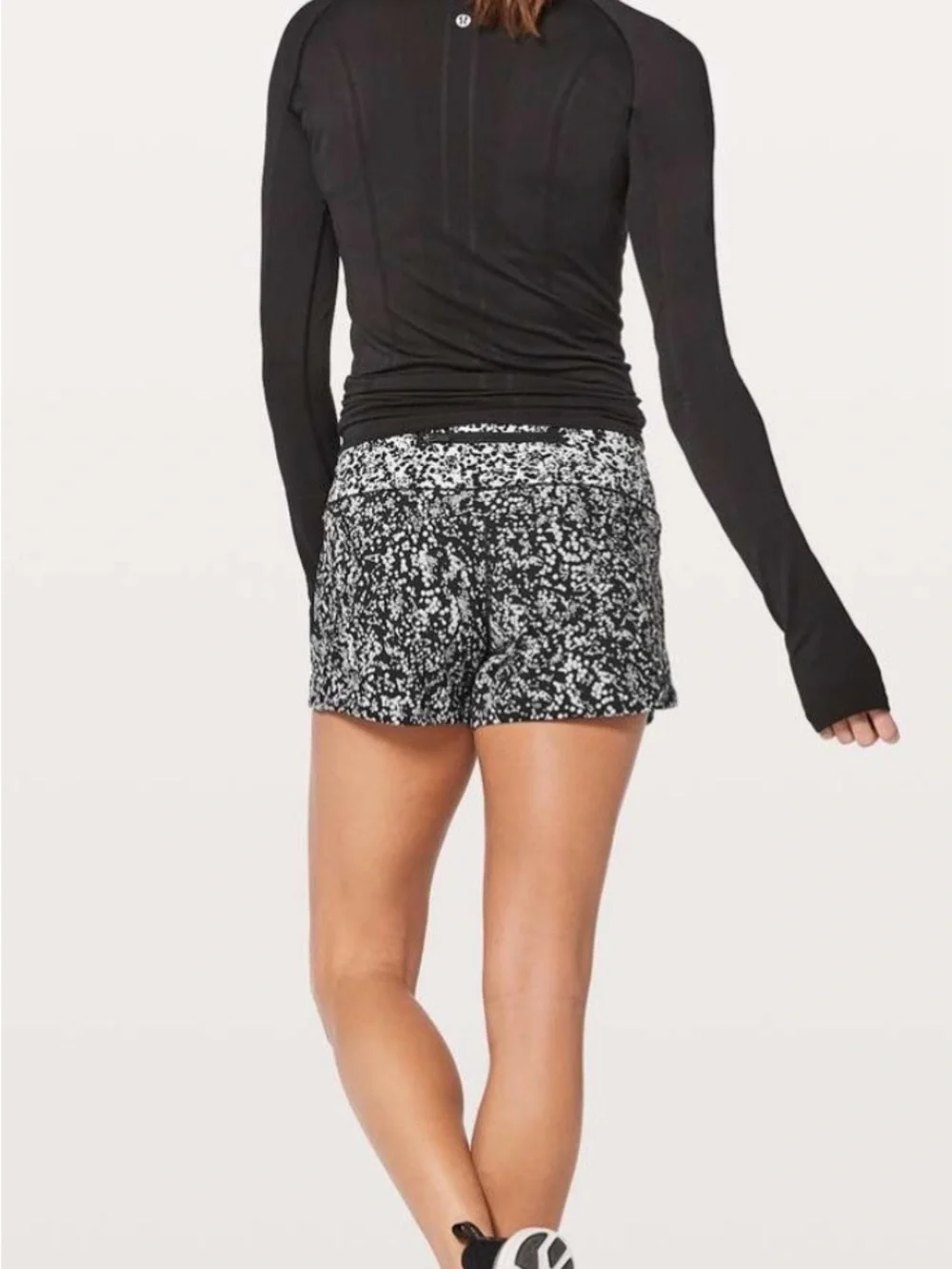 Lululemon Run Times Short ll Speckled Chirasu Print Athletic Shorts
